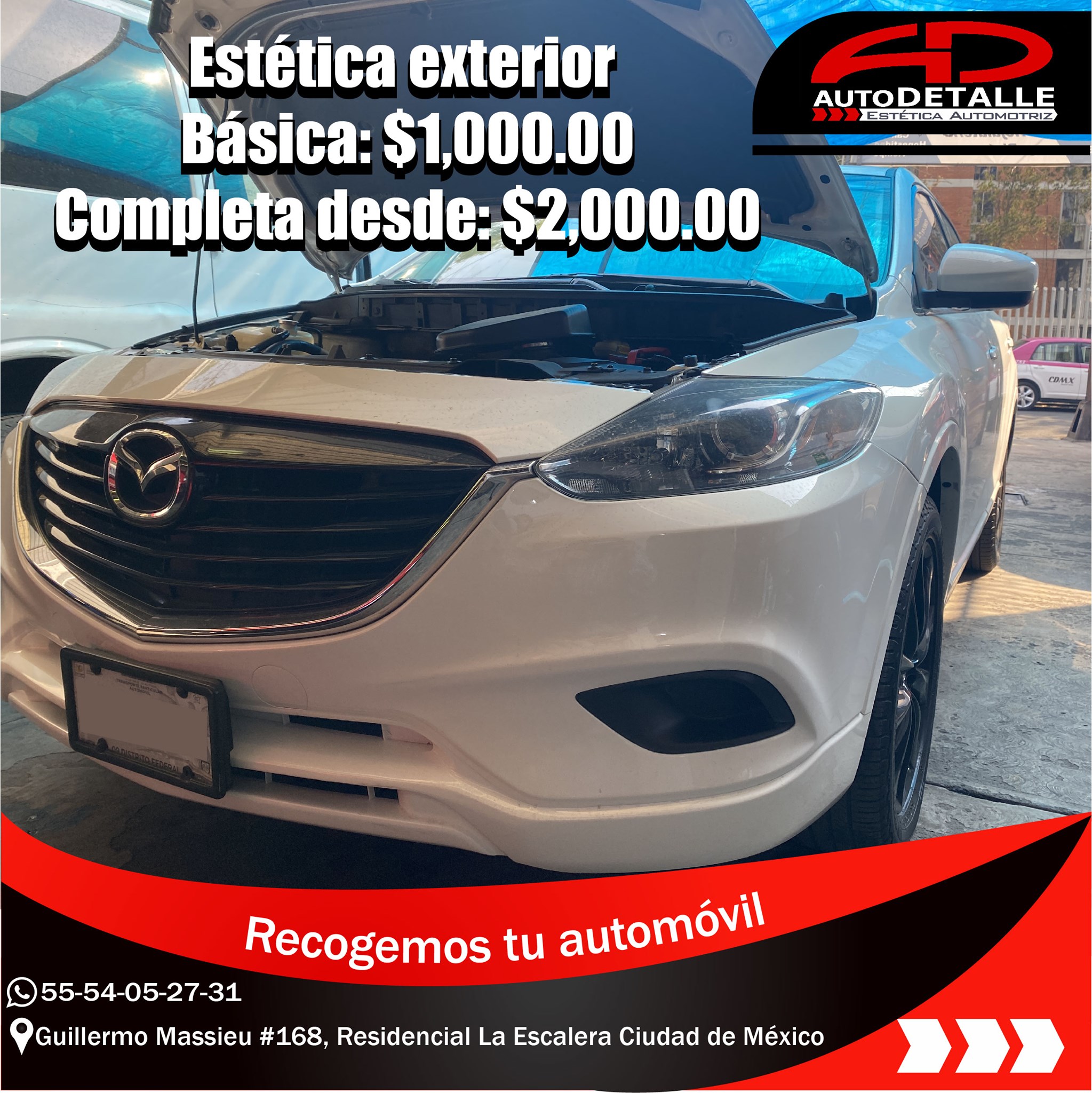 Camioneta con servicio de estetica exterior